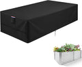 Raised Garden Bed Cover (Only-Cover)Outdoor Planter Boxes Covers with Reinforced SealsRectangular Gardening Beds Protecter with Ventilation for PatioBalconyBackyard (420D Black2x6ft)