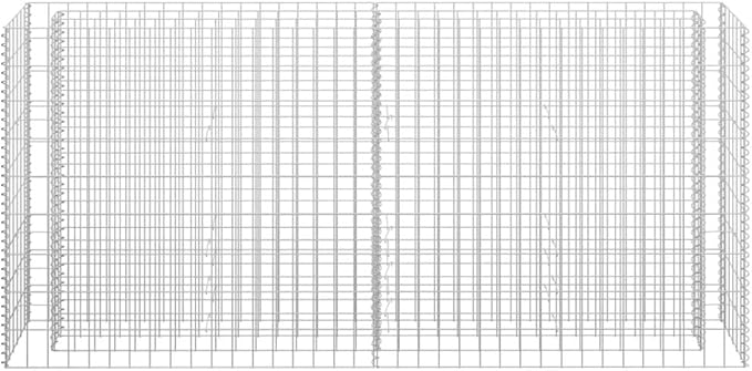 SKM Gabion Raised Bed Gabion Raised Bed Galvanized Steel 70.9x11.8x35.4