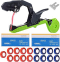 Upgraded Plant Tying MachinePlant Vine Tying Tool Kit with 20000pcs Staples 17 Roll Tape with SK5 Blade Replacement for GardenerFarmerGrapesTomatoesVegetables
