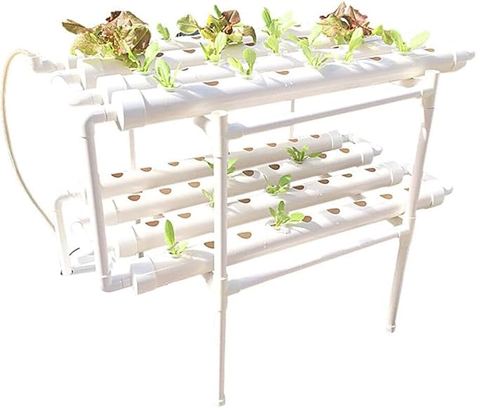Hydroponic Tower DIY Home Garden Balcony Vegetable Planter Agricultural Greenhouse Indoor Vertical PVC Pipe NFT Hydroponics System110V