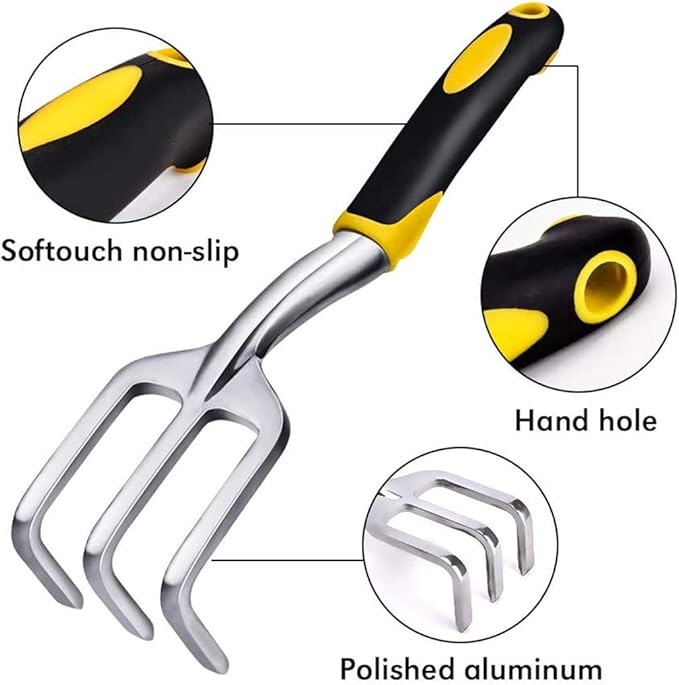 3PCS Mini Garden Tools Sets Durable Gardening Hand Tool Ergonomic &amp Rust Resistant for Women Kid Men Gardener