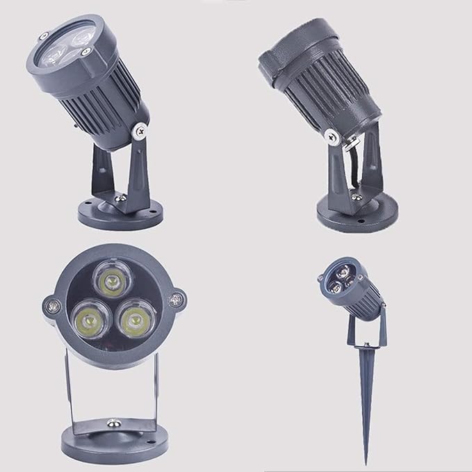 4PCS IP65 Waterproof Lighting Garden Lights - 3W Lawn Light LED Outdoor Spotlight Floodlight Advertising Signs Projection Disc Spotlights(Green)