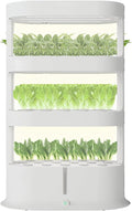 Hydroponics Growing System Indoor Vertical Tower System KitHydroponic Germination Kit for Gardening Lover(White)