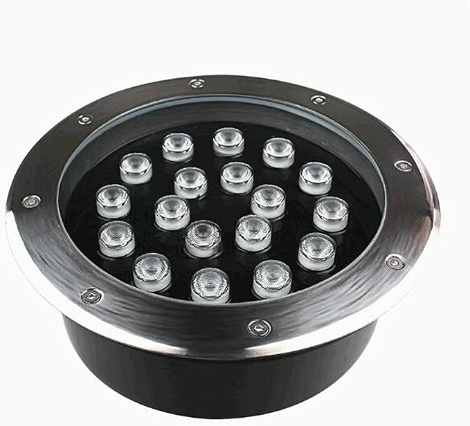 LED Landscape Lights - Outdoor Buried Lights Embedded Spotlights IP67 Waterproof Recessed Ground Lamp Garden Lawn Lamp Outdoor Buried Wall Washer SpotlightWarm White Color-24W