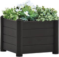 Garden Raised Bed PP Anthracite 16.9”x16.9”x13.8” cWeight-8 lbs