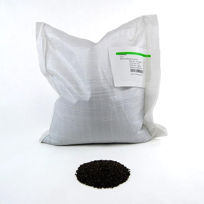 Vates Collard Green Seeds: 5 Lb - Bulk Non-GMO Vegetable Garden &amp Microgreens Seeds