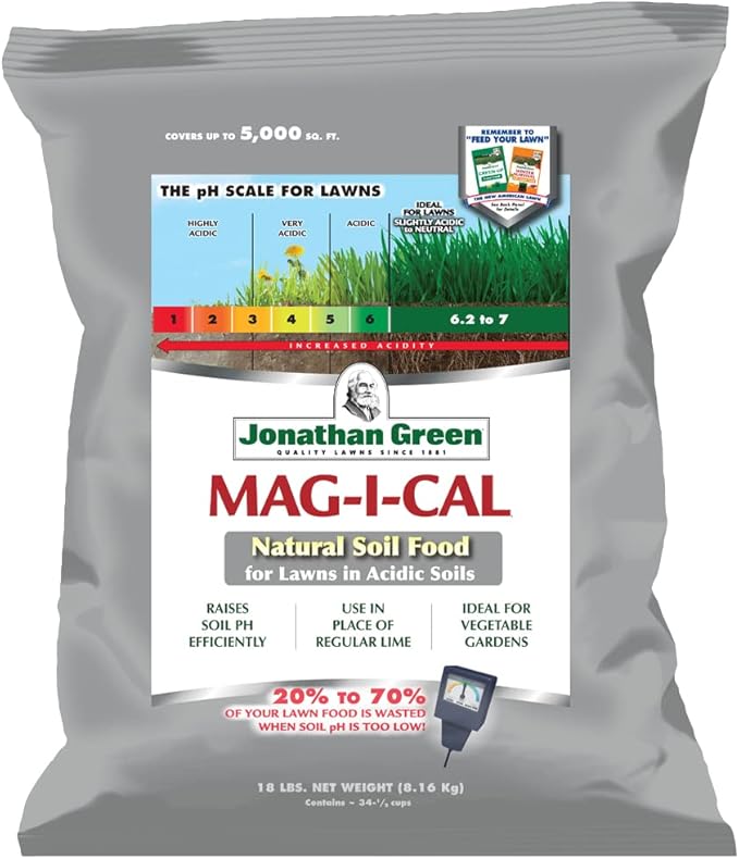 Jonathan Green (11353) Mag-I-Cal Soil Food for Lawns in Acidic Soil - Soil Amendment for Grass (5000 Sq. Ft.)