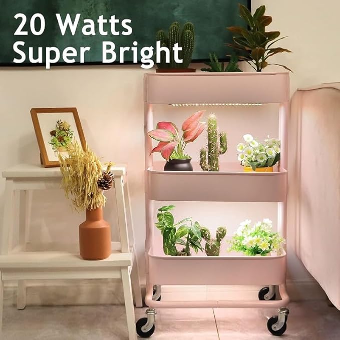 LED Grow Light Panels | Full Spectrum with 540 LEDs 3 Modes Timer &amp 10 Brightness Levels 3.11x11.81x4pc for Indoor Plants Seedlings Succulents