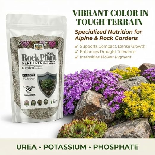 Old Cobblers Farm™ Wicked Growth Alpine/Rock Garden Plants Fertilizer - Designed for Hardy Growth and Vibrant Blooms in Thin Rocky soils (5 lbs | 10 lbs | 15 lbs | 20 lbs) (15 lbs)