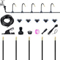 16FT Drip Irrigation System 360° Adjustable Sprinkler Irrigation Kit Plant Mister System for Garden Watering (16FT/5M)