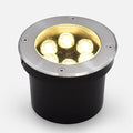 LED Landscape Lights - Outdoor Buried Lights AC 220V Round Embedded Spotlight IP67 Waterproof Ultra-Thin In Ground Pathway Illumination Easy to Install(Green36W)