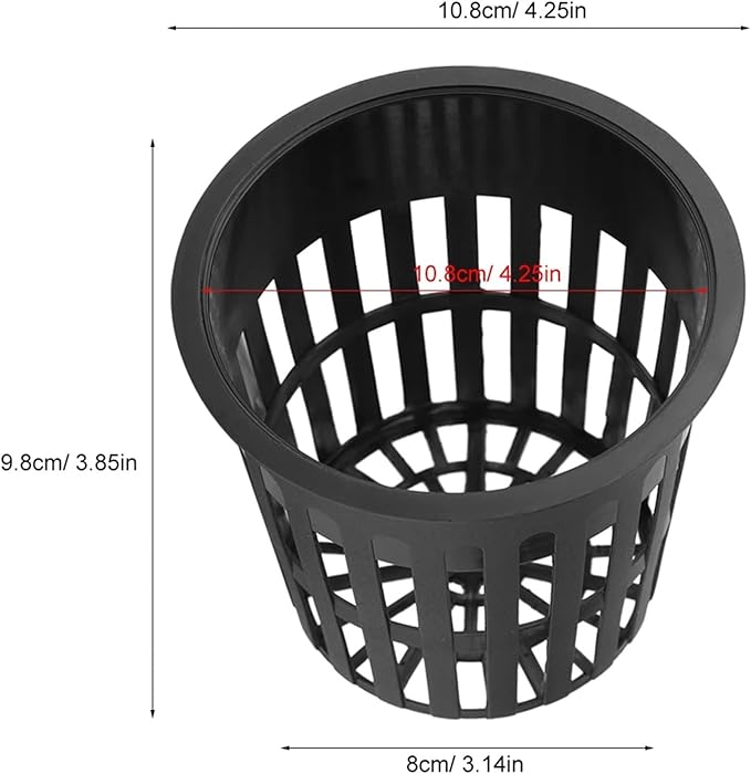 Net Pots for Hydroponics 16pcs Durable Safe Plastic Hydroponic Basket Cup for Garden Balcony Planting