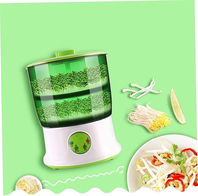 ibasenice 110v Intelligent Dual Bean Machine for Home Use Automatic Microcomputer Control Efficient Temperature Management and Water Circulation System