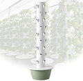 5/7/9 Tier Hydroponic Tower Aeroponic Tower Garden System Vertical Hydroponic Ggarden Tower with Pump Space Saving Design for Gardening Lover(165cm/65in)