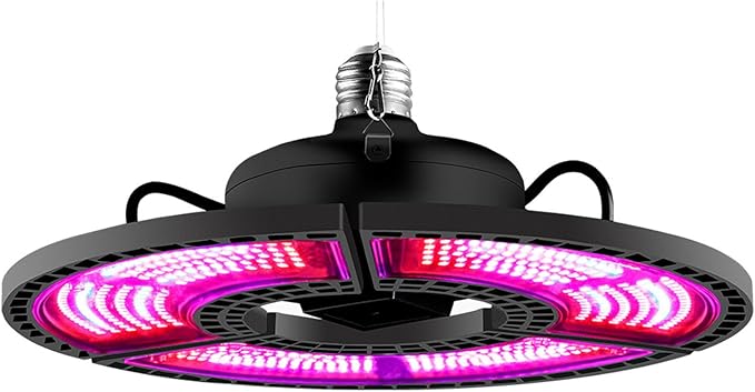 Dioche Transformable Plant Lamp | Triple Leaf Folding Growing Lights for Seedlings &amp Flowering | EnergyEfficient Greenhouse Plant Lights (432 Beads)