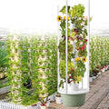 Hydroponics Tower Vertical Growing System Kit Indoor Garden Planter Herb Garden with LED Grow Light and Water Pump Vertical Planter Germination Kit for Fruits Vegetables5-Layer