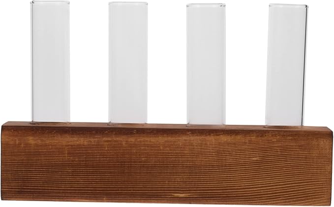Happyyami 3 Sets Plant Propagation Station Plants Terrarium Desktop Vase Flowers Decor Upholstery Trim Test Tube Vase Test Tube Plant Terrarium Water Planter Hydroponic Plants Vase Decor Air