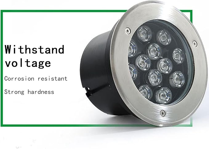 Outdoor Waterproof LED Buried Light - Multi-Color Recessed Underwater Spotlight - IP65 Aluminum Well Lights for Deck and Garden