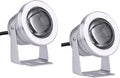 Underwater Mains Pond Lights IP68 Waterproof LED Lights Pond Lights with Remote Controller10W Multicolor LED Waterproof Lamp for Aquarium Pond(White2PCS 10W(AC85-265V))