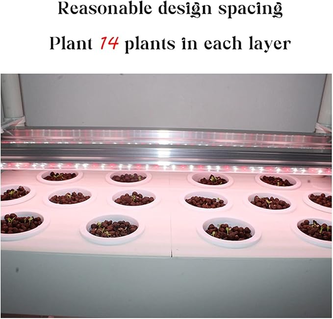 Hydroponic Tower Growing Sytem Hydroponics Growing Indoor Smart Vertical Garden Kit Automatic Grow Lights Planter for Home Kitchen Easy to