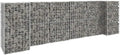 Gabion Planter Silver Steel Wire 102.4 x 15.7 x 31.5 Inch Rectangular Raised Garden Bed for Outdoor Plants Durable Metal for Patio Gardening