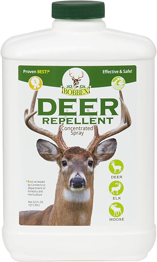 Concentrated Deer Repellent - Bobbex | Deer Elk and Moose Deterrent Concentrate (32 oz.) B550100