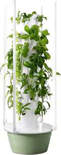 Hydroponics Growing System with LED Lights 5/7/9 Layers Indoor Vertical Hydroponics Tower Hydroponic Growing Kit with Automatic Water Circulation for Fruit and Vegetables 7Layer