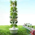 Vertical Hydroponics Garden Tower Automatic Water Hydroponic Tower Vertical Garden Kit Indoor Gardening System for Green Vegetables and Fruits7 Layers