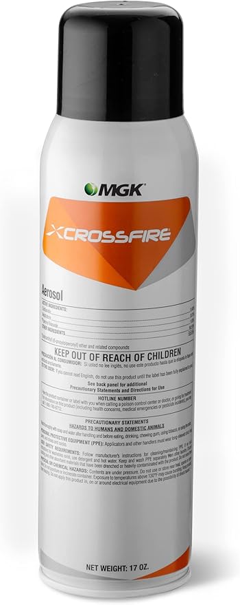 MGK Crossfire® Aerosol | Insecticide Spray | Indoor Bed Bug Killer | for Long-Lasting Bed Bug Control | 17 Ounce Can