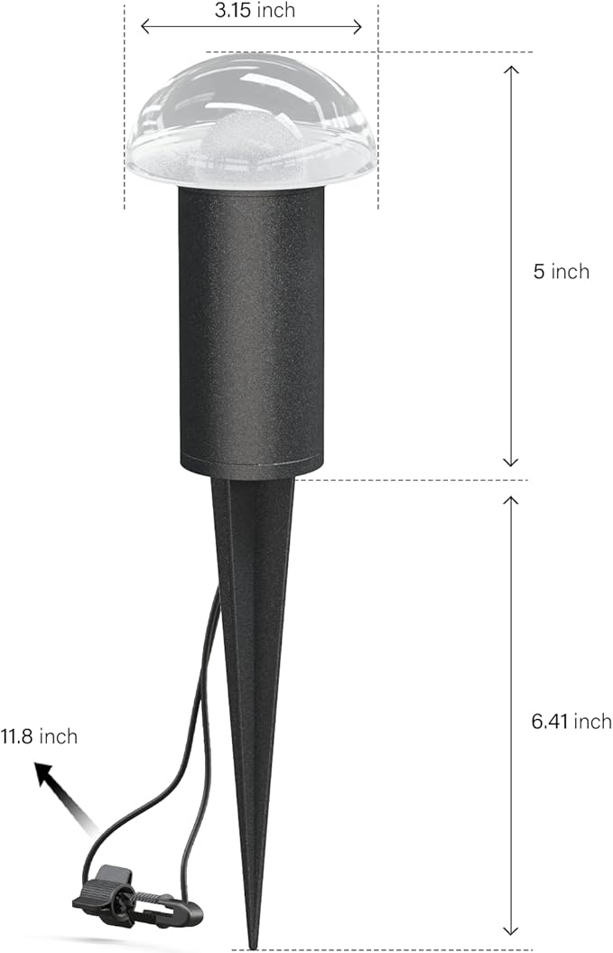 VENUS MANUFACTURING 14PK LED Outdoor Low Voltage Landscape Light Kits with 2 Pack Black 5.4 Watt Pond Lights &amp 6 Pack 1.5 Watt Spotlights and 6 Pack 20W Pathway Lights for Garden Lights