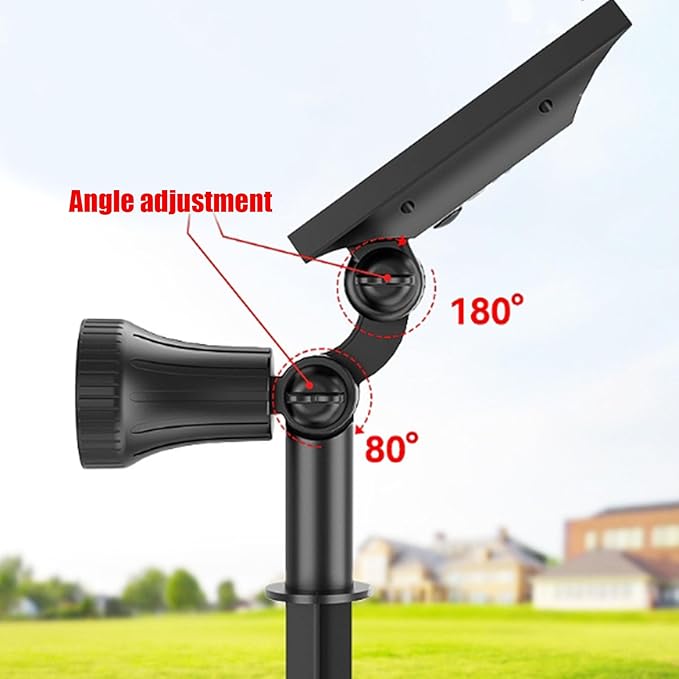 WhiteOutdoor Solar Spotlight 30 LEDs Solar Lights Auto On/Off with 3 Modes IP65 Waterproof Landscape Lighting Garden2Pack