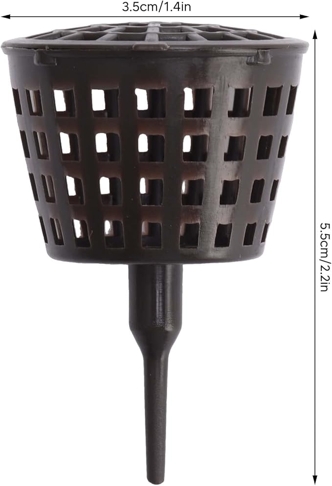 Bonsai Fertilizer Cups 100PCS Plastic Mesh Basket with Lid Garden Nutrition Box Tools for Succulents and Orchids – Large Size for Easy Plant Feeding Indoor Ou