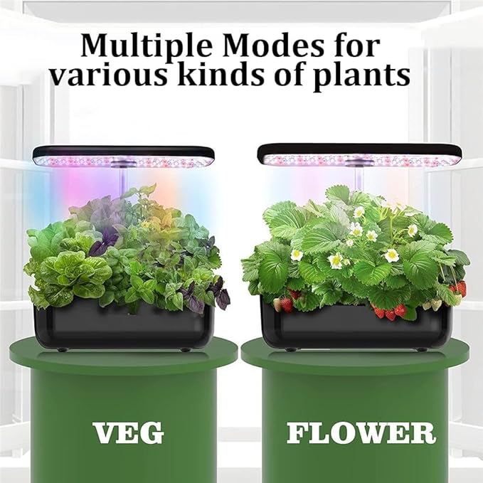 Hydroponic Growing System 12 Pod Smart Planter Herb Planter 50cm Adjustable Light Arm Touch Control Panel Full Spectrum 35W LED Lighting System for Home Kitchen Gardening
