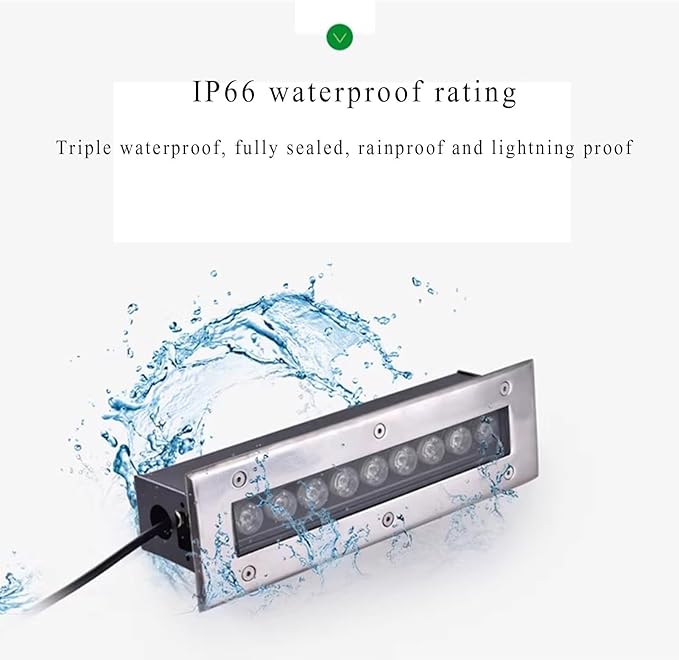 Recessed LED Ground Spotlights - LED Spotlight Outdoor Recessed Underground LightWaterproof IP66 Buried Lights for Garden Tree Fence Driveway Patio Recessed LWarm White-36W