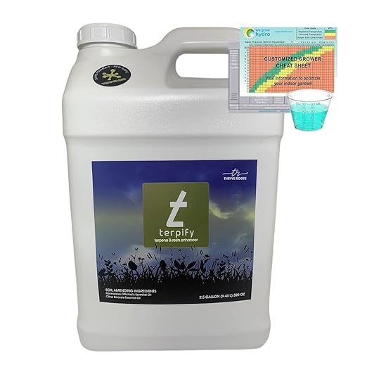 Terpify 2.5 Gallon Free WG Hydro Cheat Sheet and Measure Shot Cup