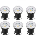 6PCS LED Beam Spotlight - Underground Light LED AC85-265V COB Garden Landscape Lights IP65 Waterproof Recessed Buried Lights for Outdoor Park Driveway Lighting(Red3W)