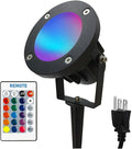 25W Color LED Outdoor Landscape Spotlight with Strobe Lighting - Waterproof RGB Spot Lights for Yard Tree House Halloween Christmas Dual Mode 120V 25W