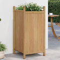 Planter Raised Garden Bed Planter Boxes Outdoor Garden Boxes Suitable for Backyard Restaurants Flowers Patios 15.7x15.7x31.5 Bamboo