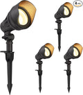 DEWENWILS LED Low Voltage Landscape Lights 14W 540LM 3000K 12V Aluminum Outdoor Spotlight IP65 Waterproof Landscape Lighting for Yard Garden House Tree Lawn 4 Pack