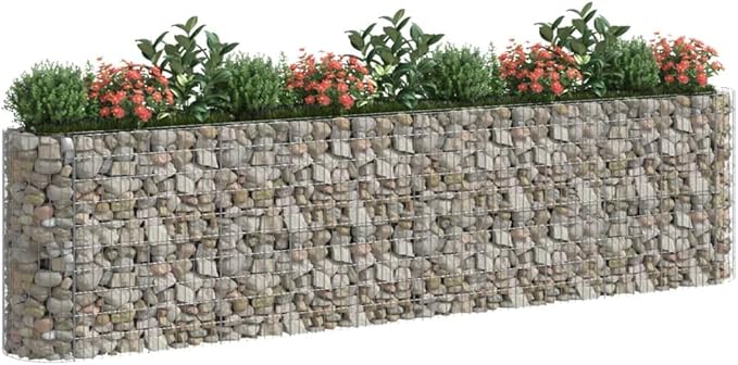 Gabion Raised Bed Galvanized Iron 157.5x19.7x39.448.05 KG152036