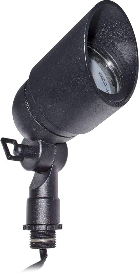 Dabmar LV133-BZ Cast Aluminum Directional Spot Light with Rotatable Hood Bronze Finish