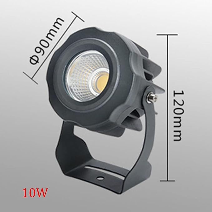 Rotation LED Beam Spotlight Ground LED Landscape Lamp IP65 Waterproof Outdoor Buried Lights 220V Adjustable COB Tree Spotlights for Wall Advertising Building Signs Lawn Decorate Lights(White light