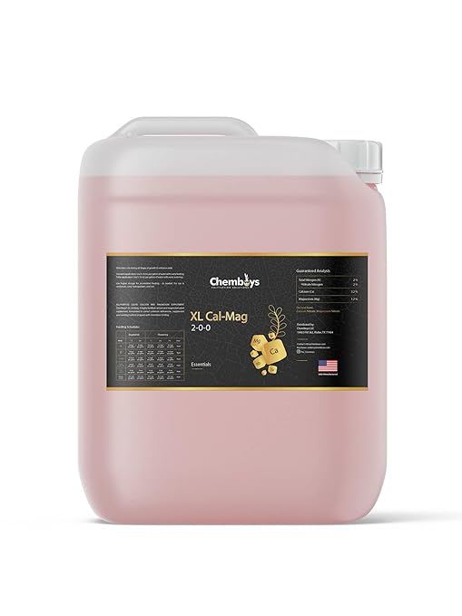 Chemboys XL Cal-Mag Plant Supplement 2-0-0 – Calcium &amp Magnesium Liquid Fertilizer Plant Nutrients for Vegetables Hydroponics Coco Coir Fruits – Indoor &amp Outdoor Use Made in USA - 4 fl oz