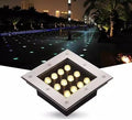 Outdoor Landscape Spotlights Underground Garden Light - LED Outdoor Recessed Square Spotlights Waterproof IP66 AC85-265V Recessed In-Ground Lamp for Garden Deck Lawn Te