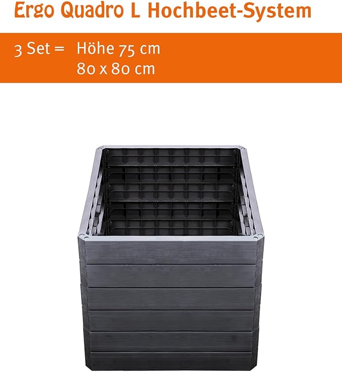 Exaco Trading Company 645117 Ergo Raised Bed Large Square
