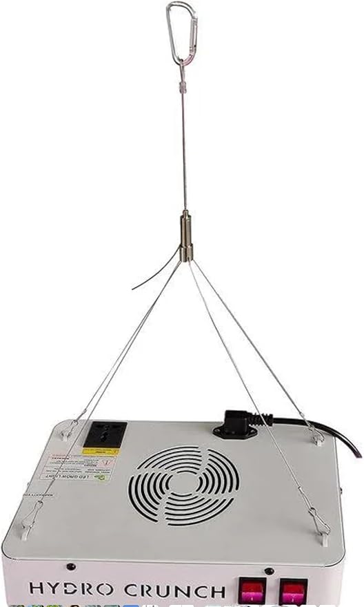 Hydro Crunch Dual Switch LED Grow Lights with High Yield Diodes Full Spectrum LED Grow Lights for Indoor Plants Greenhouse Veg Bloom Light Hydroponic Grow Lamp (300 W) Four Lights are Included