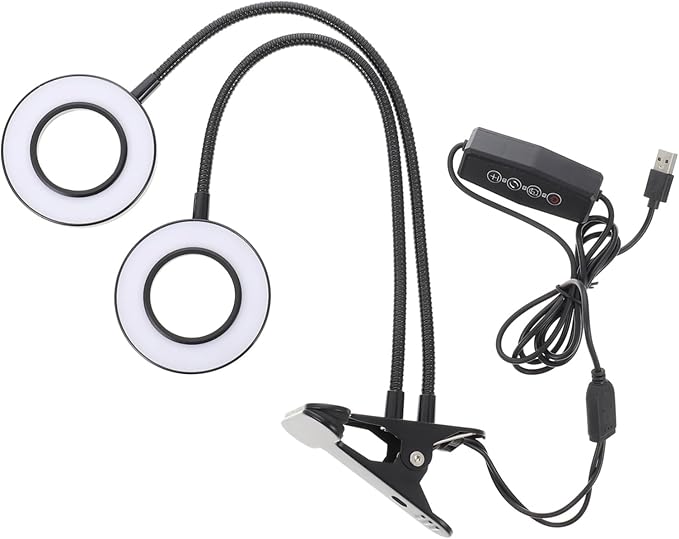 5v Dual-Head Led Plant Light with Timer Dimmable Levels USB-Powered Growth Lamp for Indoor Plants for Vegetables and Flowers