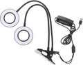 5v Dual-Head Led Plant Light with Timer Dimmable Levels USB-Powered Growth Lamp for Indoor Plants for Vegetables and Flowers