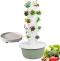 Soilless Farming Systems Hydroponics Tower - Hydroponics Growing System for Indoor Herbs Fruits and Vegetables -for Herbs Fruits &amp Vegetables A(20Pots)