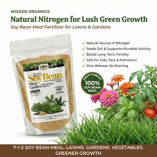 Old Cobblers Farm™ Wicked Organics Soy Bean Meal - Slow-Release Plant Nutrition for Strong Growth &amp Healthier Soil – (5 lbs | 10 lbs | 15 lbs | 20 lbs)(5lbs)